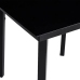 Juego de comedor para jardín 5 piezas negro