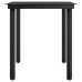 Juego de comedor para jardín 7 piezas negro