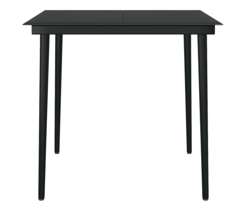 Juego de comedor de jardín de 5 piezas blanco