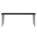 Juego de comedor para jardín 9 piezas con cojines gris y negro
