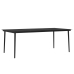 Juego de comedor de jardín 7 piezas con cojines beige y negro