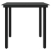 Juego de comedor para jardín 5 piezas con cojines gris y negro