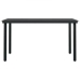 Juego de comedor para jardín 5 piezas con cojines gris y negro