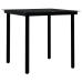 Juego de comedor de jardín 3 piezas negro