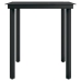 Juego de comedor de jardín 7 piezas negro