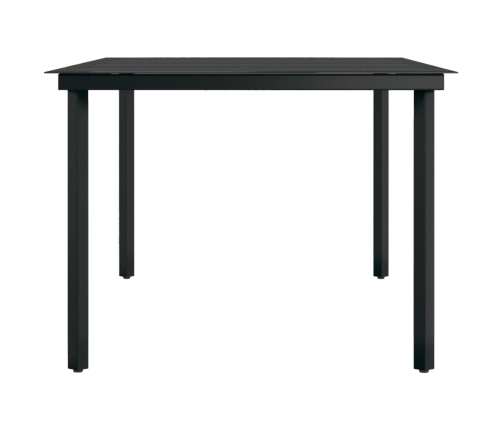 Juego de comedor de jardín 9 pzas con cojines gris