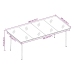 Juego de comedor de jardín 9 piezas con cojines beige