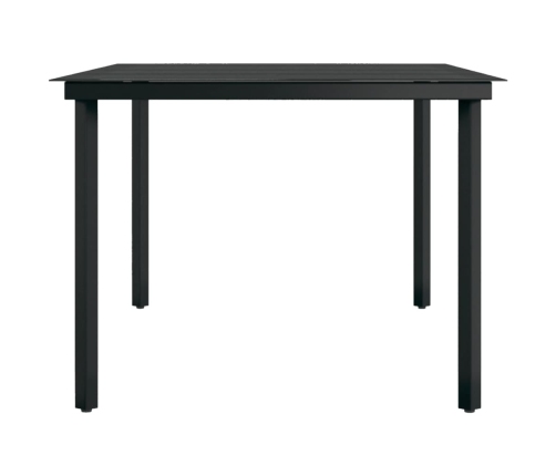 Juego de comedor de jardín 9 pzas con cojines gris