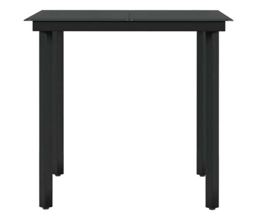 Juego de comedor de jardín 5 piezas con cojines marrón