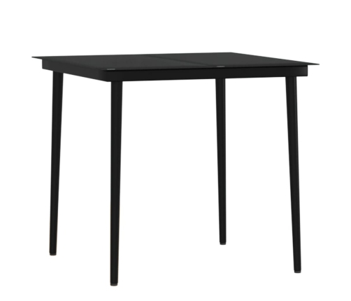 Juego de comedor de jardín 5 piezas con cojines marrón
