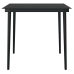 Set comedor de jardín 3 pzas y cojines ratán sintético y vidrio