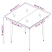 Set comedor de jardín 3 pzas y cojines ratán sintético y vidrio