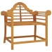 Juego muebles de jardín 4 piezas madera maciza teca