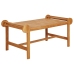 Juego muebles de jardín 4 piezas madera maciza teca