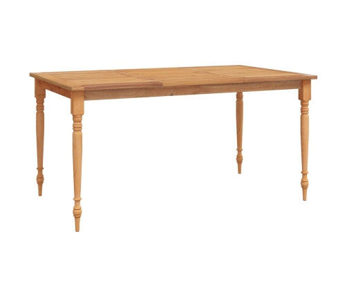 Juego de comedor de jardín 7 piezas madera maciza de teca