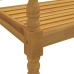 Banco Batavia cojín color crema madera maciza de teca 150 cm