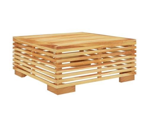 Juego muebles de jardín 6 piezas y cojines madera maciza teca