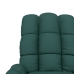 Sillón reclinable de tela verde oscuro