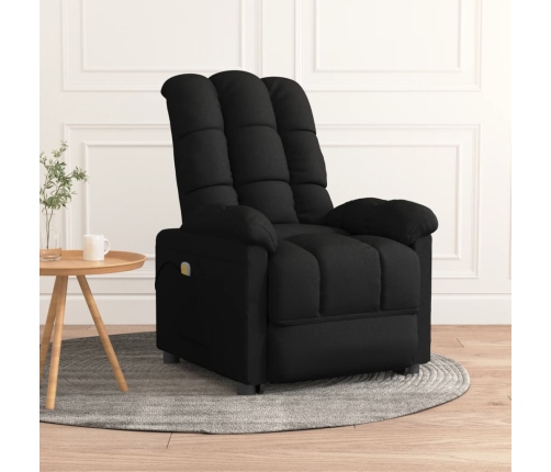 Sillón de masaje de tela negro