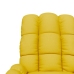 Sillón de masaje de tela amarillo