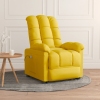 Sillón de masaje de tela amarillo