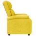 Sillón reclinable de tela amarillo