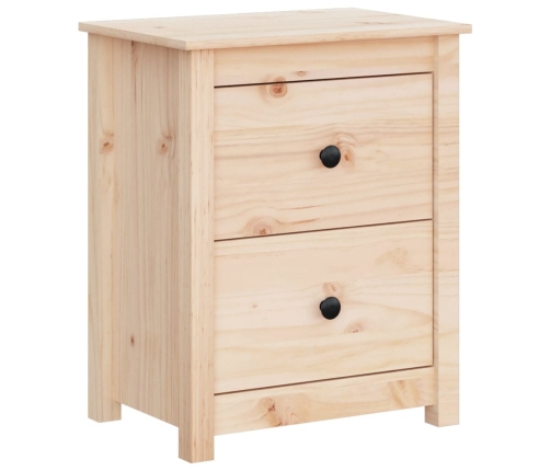 Mesita de noche madera maciza de pino 50x35x61,5 cm