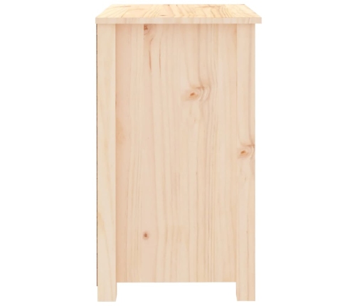 Mesita de noche madera maciza de pino 50x35x61,5 cm