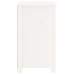 vidaXL Mesita de noche madera maciza de pino blanca 50x35x61,5 cm