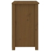 Mesita de noche madera maciza de pino marrón miel 50x35x61,5 cm