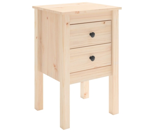 Mesita de noche madera maciza de pino 40x35x61,5 cm