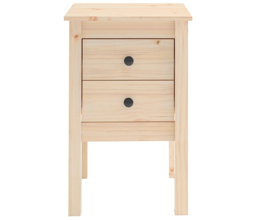 Mesita de noche madera maciza de pino 40x35x61,5 cm