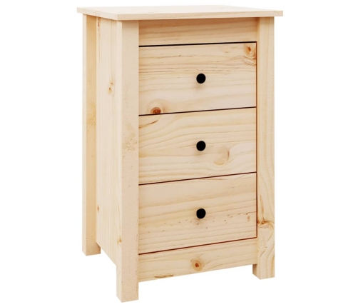 vidaXL Mesita de noche madera maciza de pino 40x35x61,5 cm