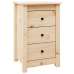 Mesitas de noche 2 uds madera maciza de pino 40x35x61,5 cm