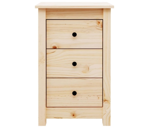 Mesitas de noche 2 uds madera maciza de pino 40x35x61,5 cm