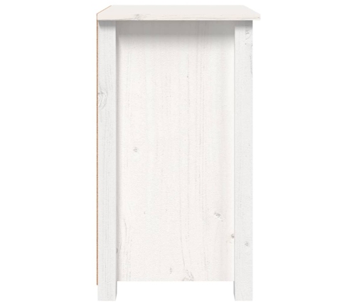 vidaXL Mesitas de noche 2 uds madera maciza pino blanco 40x35x61,5 cm