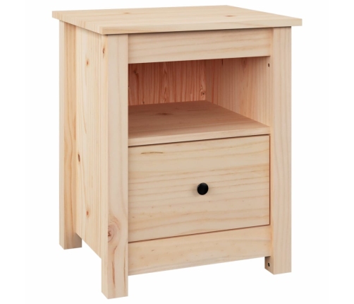 vidaXL Mesita de noche madera maciza de pino 40x35x49 cm