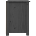 Mesitas de noche 2 uds madera maciza de pino gris 40x35x49 cm