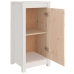 Aparadores 2 uds madera maciza de pino blanco 39x35x80 cm