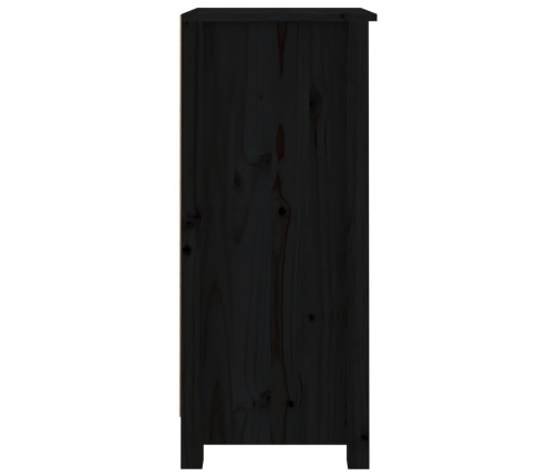 Aparador de madera maciza de pino negro 40x35x80 cm