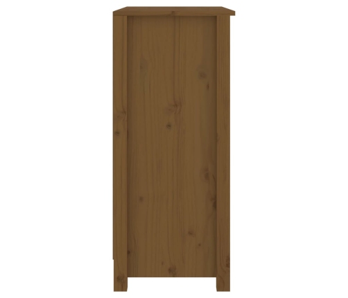 Aparador de madera maciza de pino marrón miel 70x35x80 cm