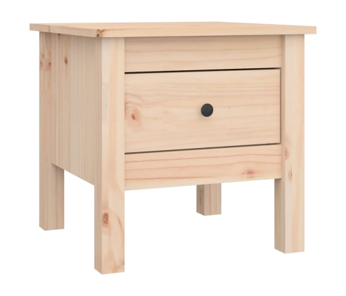 Mesa auxiliar de madera maciza de pino 40x40x39 cm