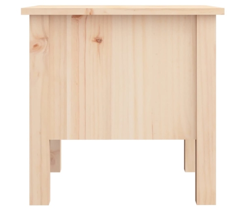 Mesa auxiliar de madera maciza de pino 40x40x39 cm