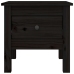 Mesa auxiliar de madera maciza de pino negro 40x40x39 cm