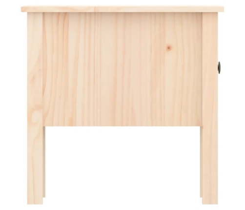 Mesa auxiliar de madera maciza de pino 50x50x49 cm