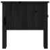 Mesa auxiliar 2 uds de madera maciza de pino negro 50x50x49 cm