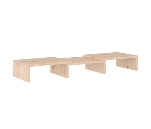 vidaXL Soporte para monitor madera maciza de pino 60x24x10,5 cm