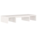 Soporte de monitor madera maciza de pino blanco 60x24x10,5 cm