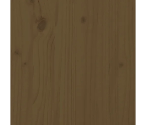 Escritorio de madera maciza de pino marrón miel 140x50x75 cm