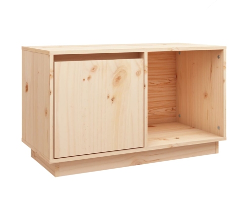 Mueble de TV de madera maciza de pino 74x35x44 cm